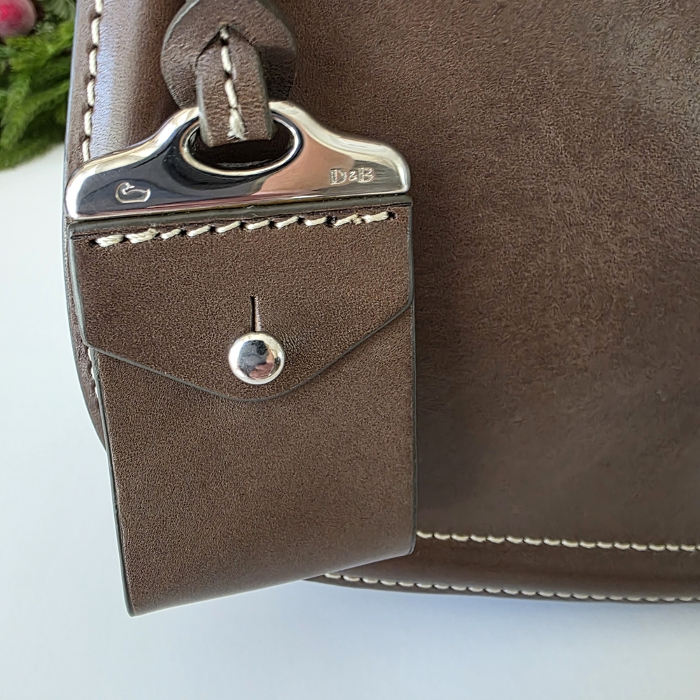 Dooney & Bourke Florentine Toscana Saddle Bag - Espresso- EUC - Picture 3 of 14